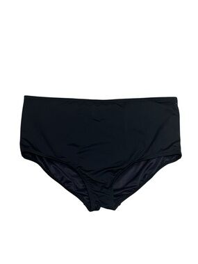 Lands End High Waisted Swim Brief Bikini Bottom Black Size 2X